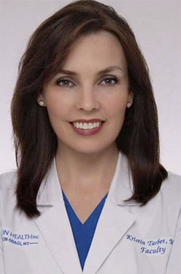 portrait of doctor kristen tarbet at amara medspa
